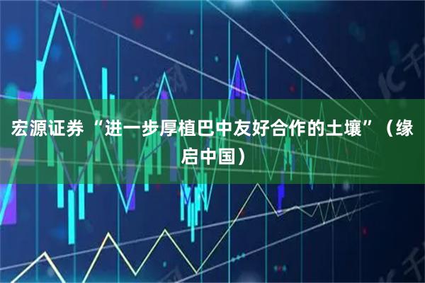 宏源证券 “进一步厚植巴中友好合作的土壤”（缘启中国）