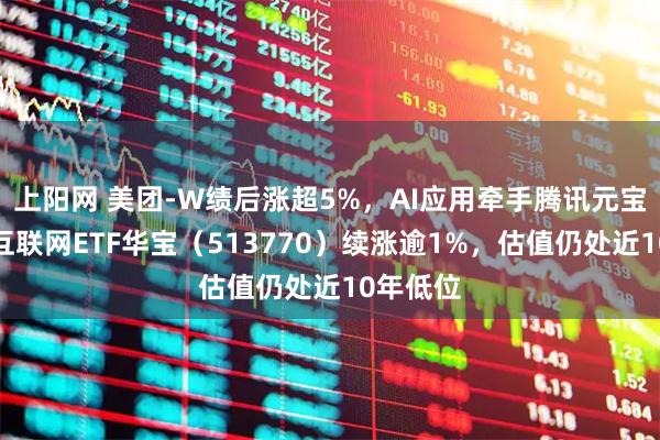 上阳网 美团-W绩后涨超5%，AI应用牵手腾讯元宝，港股互联网ETF华宝（513770）续涨逾1%，估值仍处近10年低位