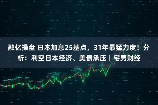 融亿操盘 日本加息25基点，31年最猛力度！分析：利空日本经济、美债承压｜宅男财经